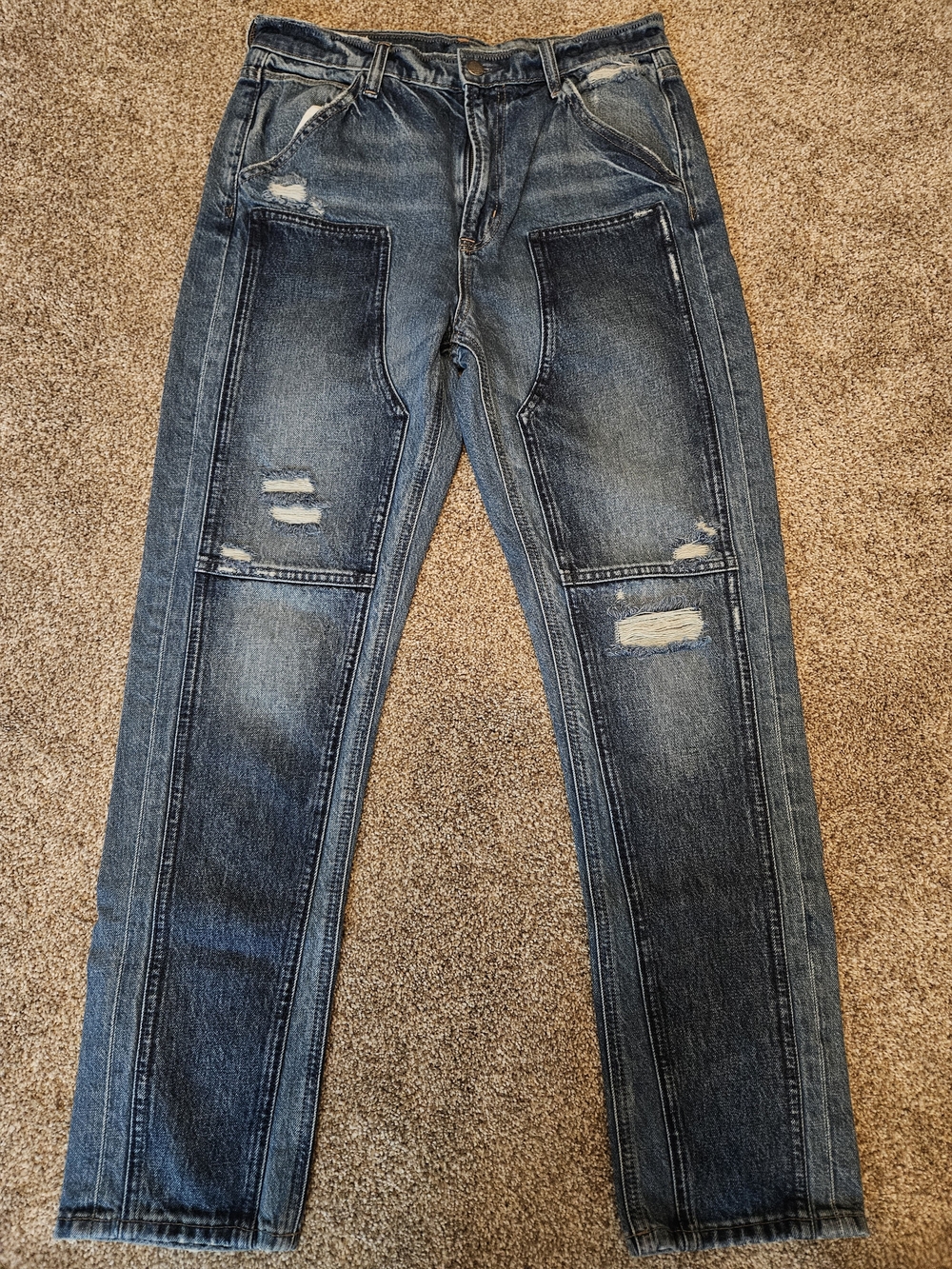 GAP Distressed Utility Jeans